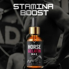 (1 Pack) Horse Gelatin Max Drops Premium Liquid Formula Wellness Supplement 60ml