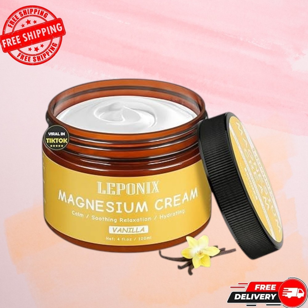 Magnesium Cream for Sleep & Muscle Recovery – Soothing Topical Magnesium Lotion