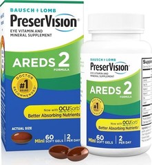 PreserVision AREDS 2 Eye Vitamins Lutein Zeaxanthin Supplement 60 Softgels