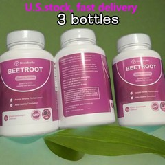 3 Pack of Rosabella Organic Beetroot Capsules for Blood Flow & Heart Health