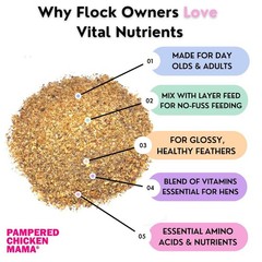 Chicken Vitamins & Molting Supplement – Egg Booster for Poultry & Chickens (1.5
