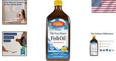 Omega-3 Fish Oil Supplement, Lemon Flavor, 16.9 Fl Oz