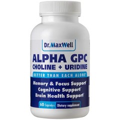 Dr. Maxwell Alpha GPC 600mg + Uridine a Choline Enhancer. Better Than Alpha-G…