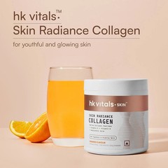 HK Vitals Skin Radiance Collagen Powder Orange 200g with Vitamin C & E Pack of 1