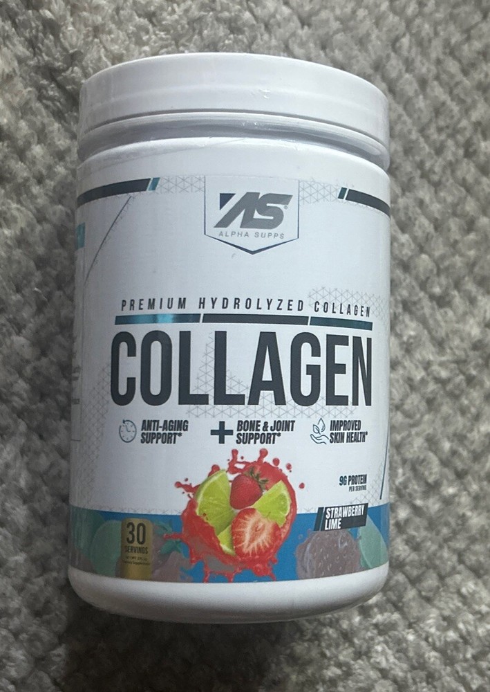 Alpha Shops ~ Collagen ~ Premium Hydrolyzed Collagen ~*Strawberry Lime*~ Sealed