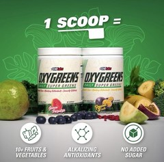 EHP Labs OxyGreens Daily Super Greens Powder, 30 Servings – Pineapple 8.7oz