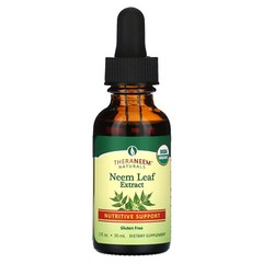 Theraneem Naturals, Neem Leaf Extract, Nutritive Support, 100 mg, 1 fl oz (30