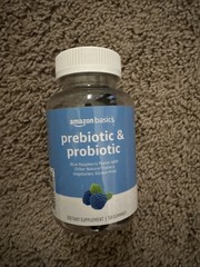 Amazon brand Prebiotic & Probiotic Gummies, 2 Billion CFU Blue Raspberry FREE SH