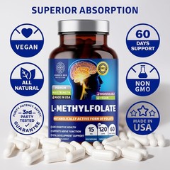 Extra Strength 5-MTHF L-Methylfolate Supplement Energy, Mood & Cognitive Support