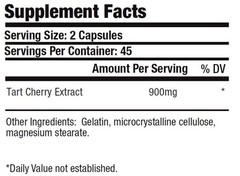 1x Tart Cherry Extract 900mg Arthritis Supplements Anthocyanins Gout Joint Pain