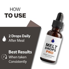 (1 Pack) Melt Drops Pro for Weight Loss – Premium Fat Burning Support Formula