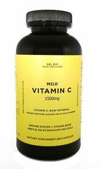 [GEL BIO] Mild Vitamin C 1500mg Kosher Certified Vitamin C + Calcium – 500 caps