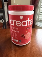 Create Creatine Gummies – Sour Cherry, 90 Ct – Exp 7/2027