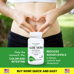 ALOE VERA Digestion Support – Healthy Hydrated Skin – 60 Softgels