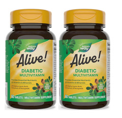 Natures Way Alive! Diabetic Multivitamin 60 tablets (2 PACK)