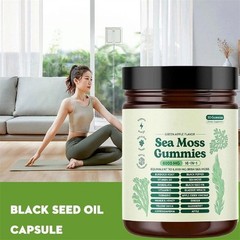 16 IN 1 Organic Sea Moss Gummy Irishmoss Extract 6000Mg | Green Apple Flavor US