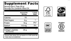 Vital Proteins Collagen Peptides Dietary Supplement Powder 24 OZ 1.5 LB