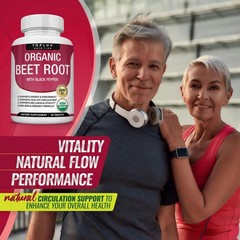Toplux Organic Beet Root 2040mg | Nitric Oxide Boost Supplement Tablets