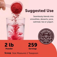 Organic Beet Root Powder 32oz Water Soluble Concentrated Micro Ingredients