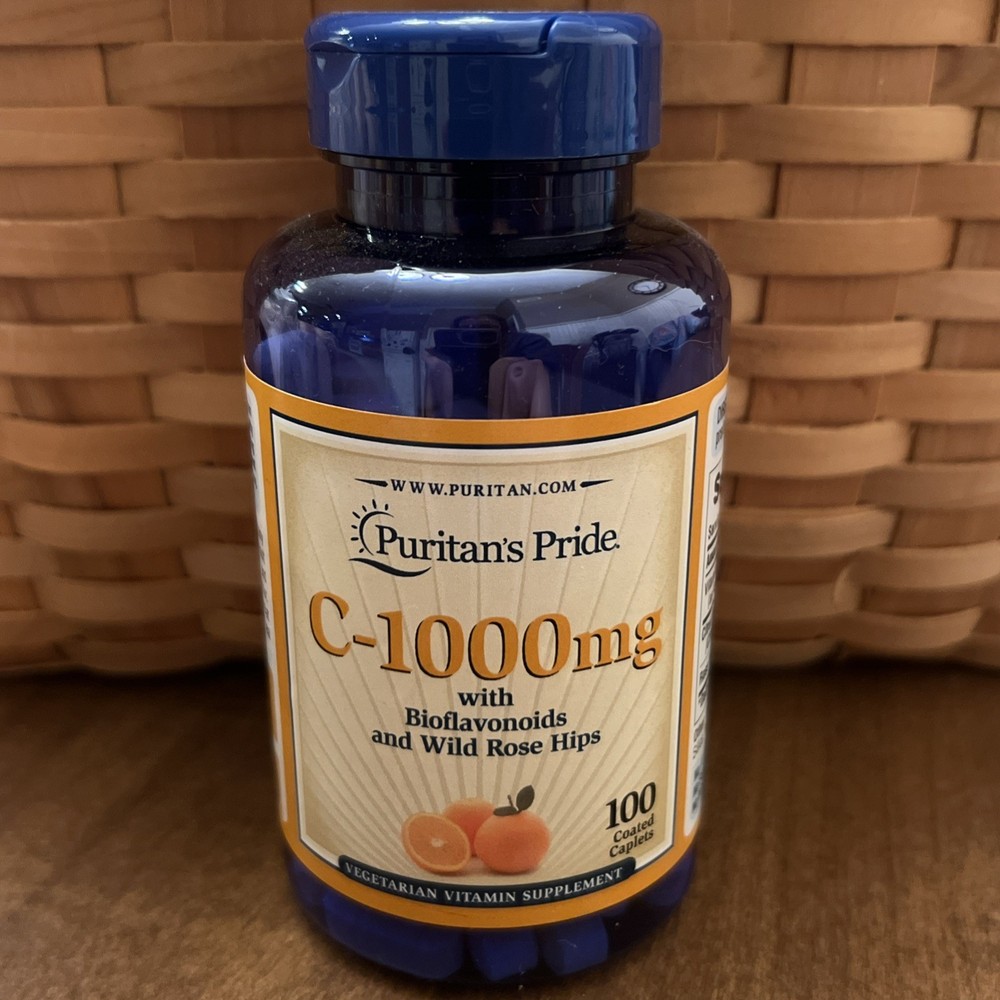 Puritan’s Pride Vitamin C 1000mg Immune Support Rose Hips 100 Capsules EXP 8/27