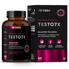 Testo 7X Tablets with Tribulus with Safed Musli /Testo Power Tablets- 60 Tablet