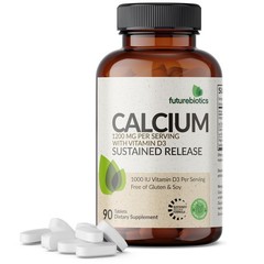 Futurebiotics Calcium 1200 MG Per Serving Sustained 90 Count (Pack of 1)