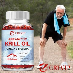 Antarctic Krill Oil 1500mg – with Omega-3 EPA, DHA, Astaxanthin & Phospholipids