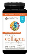 NEW Youtheory Collagen Concentrated Effect Verisol Biotin exp 11/27 345 tab.