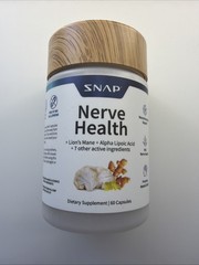Snap Nerve Health Supplement Nerve Formula Lion’s Maine NON GMO Made in USA