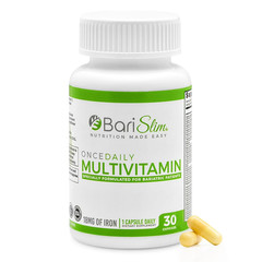 BariSlim Once Daily Bariatric Multivitamin 18mg of Iron Dietary Supplement, 30ct