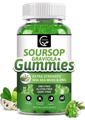 Organic Soursop Graviola Gummies – 2200Mg Extra Strength Soursop Leaves Extract
