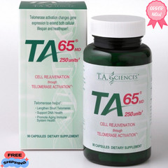TA65MD 250 Units 90 Capsules Telomere Lengthening Dietary Supplement
