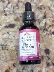 Heritage Store Black Seed Oil 3% Thymoquinone Liquid Drops 1 fl oz exp: 01/2029