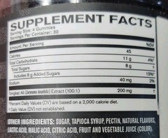 Tongkat Al Gummies 100:1 Tongkat-Al Eurycoma Longifolia 120 Gummies Tart Cherry