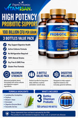 200 ULTRA PROBIOTIC 100 Billion CFUs NOW ULTIMATE FLORA PRIMAL NATURES ORGANIC V