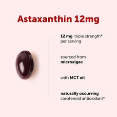Astaxanthin 12mg Per Serving with MCT Oil, 60 Softgels | 2 Supply. Natural M…