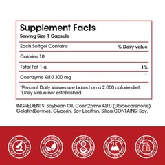 CoQ 10 Coenzyme Q10 Vegan 300mg 120 Capsules Cardiovascular Heart Health