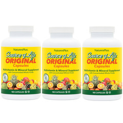 Source of Life Multi-Vitamin & Mineral Supplement 180 Capsules Each (Pack of 3)