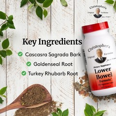 Christopher’s Lower Bowel Formula – 100% Natural Herbal Capsules