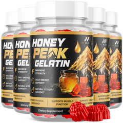 (5 Pack) Honey Peak Gelatin Gummys Advanced Weight Support Vitamin 300 Gummies