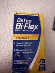 Osteo Bi-Flex Joint Health Triple Strength + Vitamin D 80 Tablets Exp 07/2027