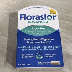 NEW Florastor Advanced Pro + Pre Probiotic and Prebiotic 30caps Exp 2/28