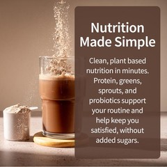 Meal Replacement Shakes, Raw Organic, Chocolate Protein Powder 28 Servings