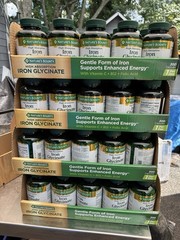 15 Nature’s Bounty Iron Glycinate 300 Count each EXP 2/2028 Gentle Iron- 1 case
