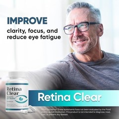 Retina Clear Vision Support Supplement Eye Health Formula with Lutein Zeaxant
