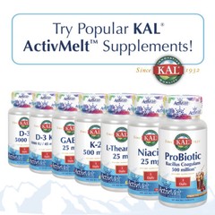 KAL B-12 Adenosylcobalamin Activmelt, Strawberry, White, 90 Count