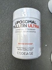 Codeage Liposomal Mullein Ultra Supplement, 30 Servings, Exp. 7/28 New Sealed