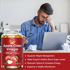 ACV Apple Cider Vinegar With Mother 120Capsules For Weight Loss Fat Burner Detox