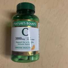 NEW Vitamin C + Rose Hips by Nature’s Bounty. 1,000 mg 100 Caps Expires 10/2028