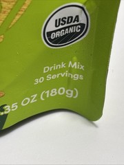 RYZE SUPERFOODS Mushroom Matcha, USDA Organic , 30 Servings EXP: 04/01/2027